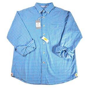 Cremieux Classics Lightweight Oxford Periwinkle Blue Long Sleeve Button Down Lg